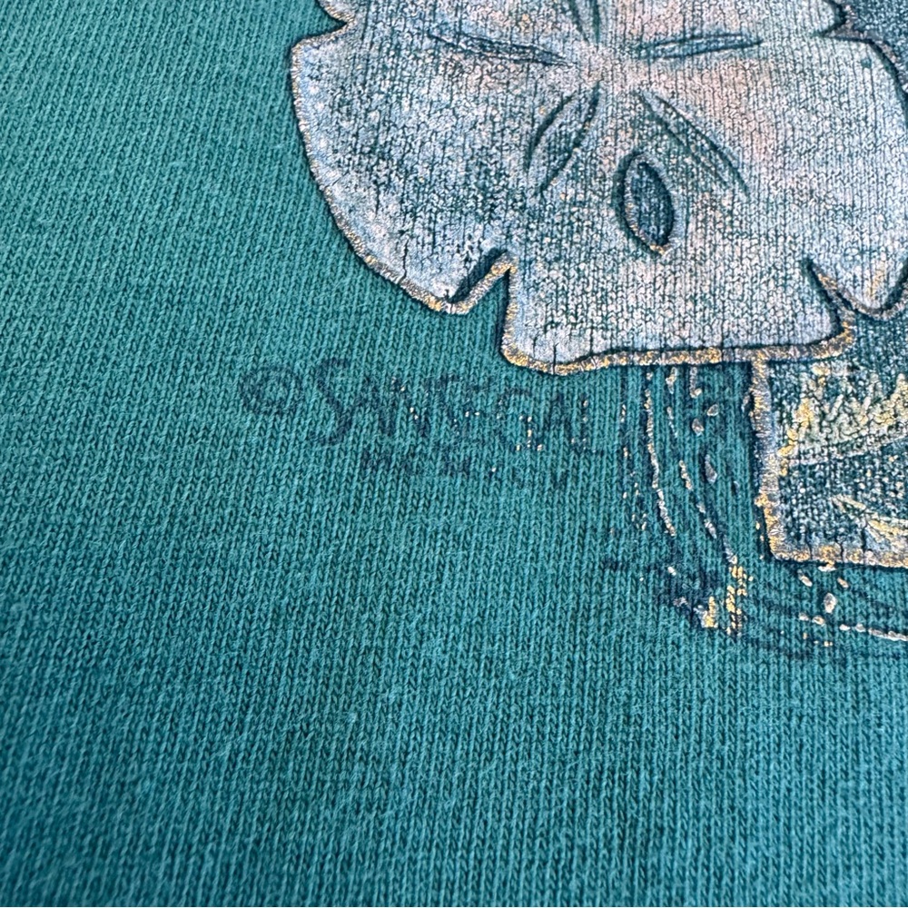 Vintage Single Stitch Florida Shells Cropped TShirt Sansegal Tag - Picture 2 of 6